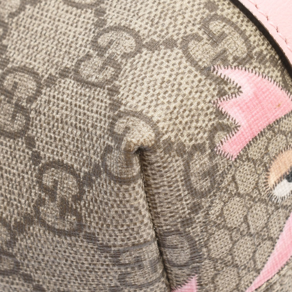 Gucci Line Papagallo Handbag GG Supreme Canvas Pink - Picture 8 of 12